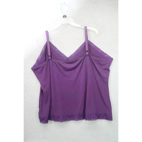 Susan Graver Essentials Purple Cami-Size 3X-Adjustable Straps - Picture 5 of 7